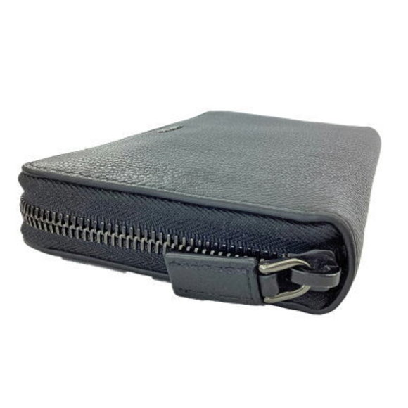 K PRADA Long Wallet Leather Black Card x - Picture 2 of 8